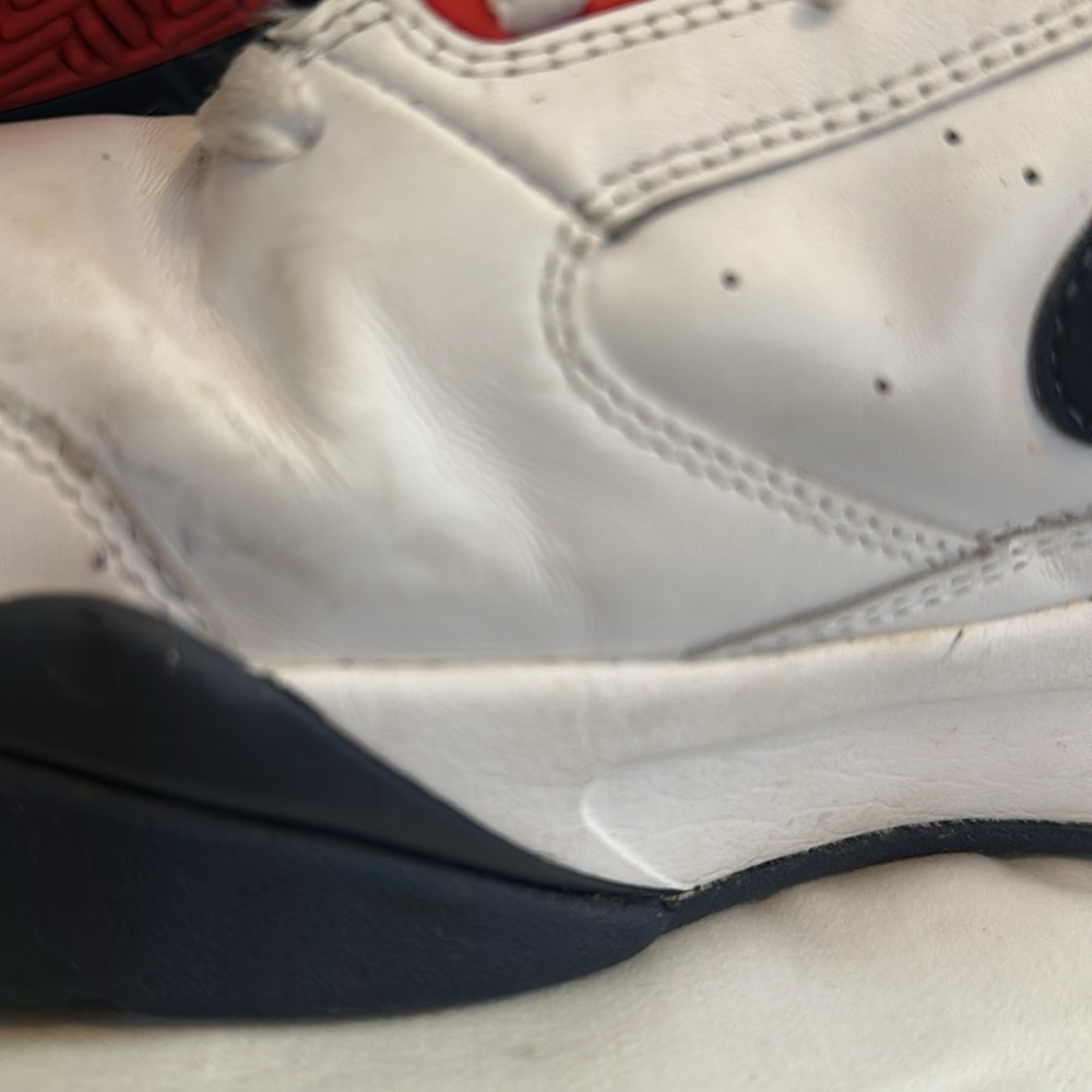 Nike Air Flight white red blue gold men’s lite 12 lace up Olympic mid sneakers - Picture 14 of 16